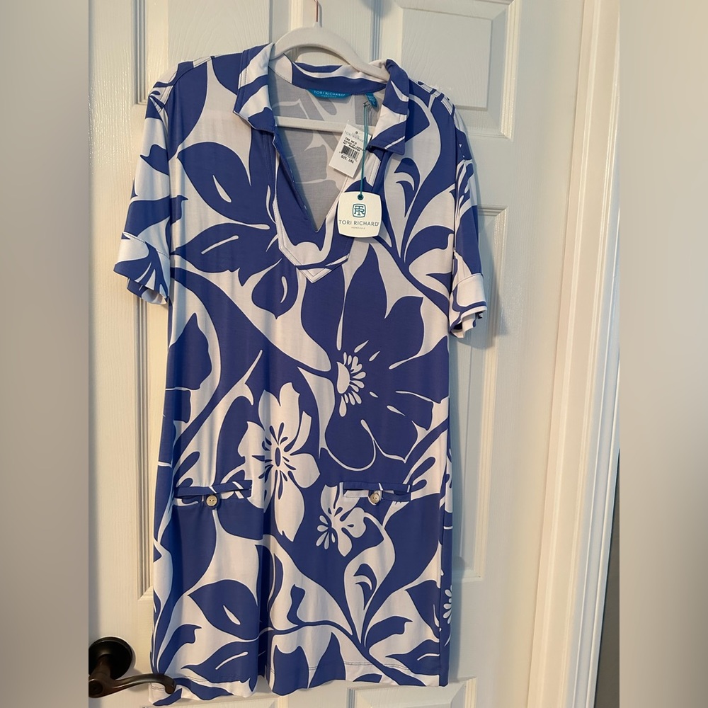 Tori Richard Honolulu Large Parrotfish Dress  NWT
